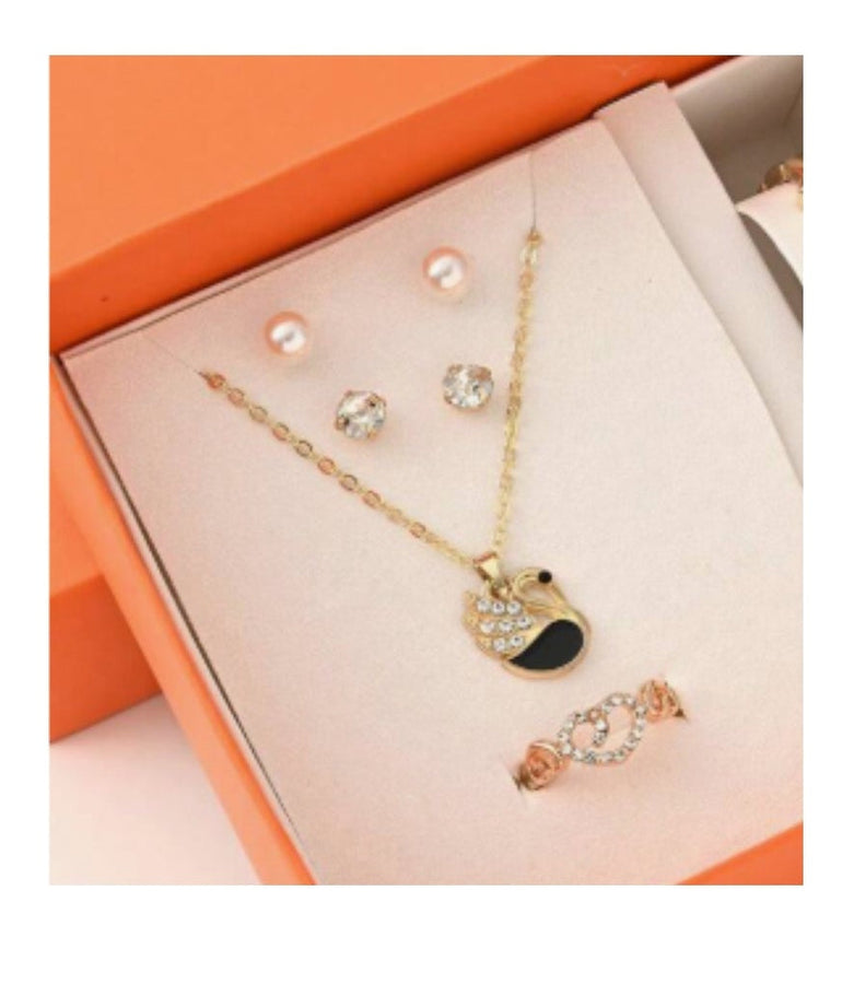 7 Piece Jewellery Box with Roses